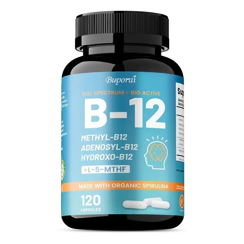 Vitamin B12 - Supports Brain Health and Energy Production, Protects The Nervous System, and Promotes Metabolic Function