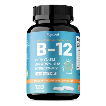 Vitamin B12 - Supports Brain Health and Energy Production, Protects The Nervous System, and Promotes Metabolic Function