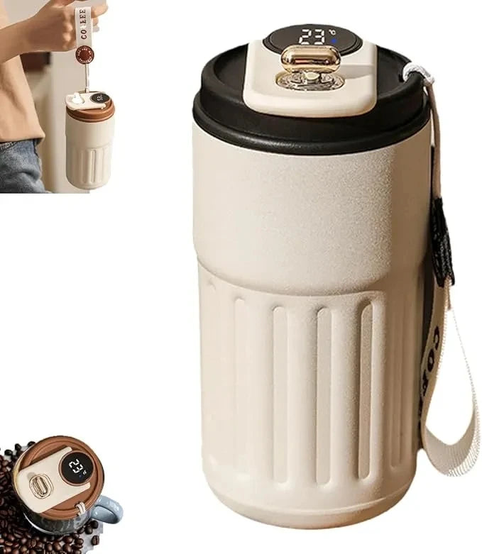 450ML Stainless Steel Thermo Water Bottle LED Temperature Display Coffee Cup Keep Cold and Heat Thermal Mug Travel Vacuum Flask