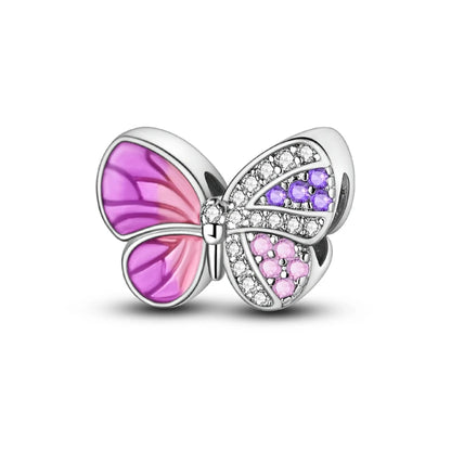 MULA Pink 925 Sterling Silver Charms Pendant Perfume Dreamcatcher Heart Love Beaded Fit Original Bracelet Women DIY Jewelry Gift