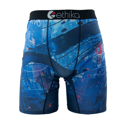 ETHIKA Men Underwear Boxers 1Pcs Breathable Mesh Crotch Man Swimming Underpants Plus Size L-3XL Mens Panties Men's Boxers Briefs