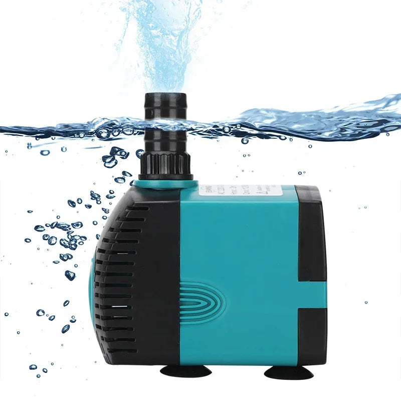 Small Adjustable Flow Rate Submersible Pump Fish Tank Aquarium Circulating Pump Bottom Filter Silent Suction Manure Change Pump