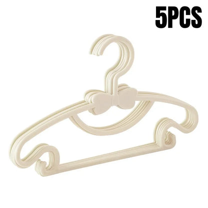 5-50pcs Baby Hangers Plastic Kids Clothes Storage Hanger for Nursery