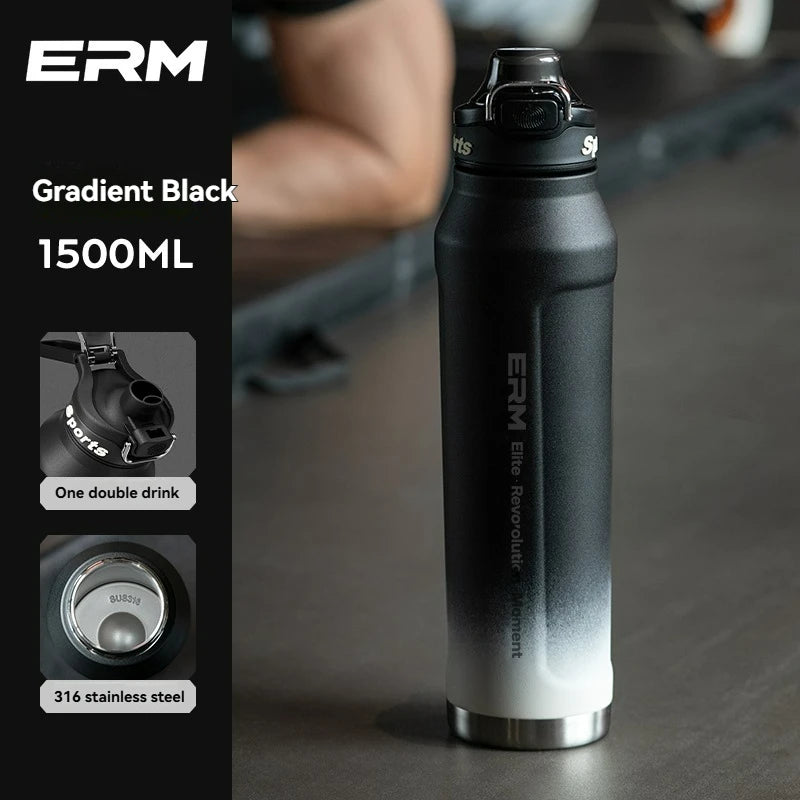 Insulated Water Bottle Stainless Steel Tumble Cycling Cold And Hot Flasks Double Wall Portable With Handle Sports Outdoor Cup