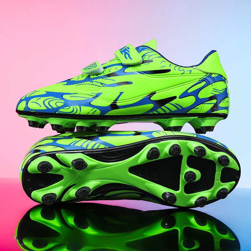 New Men Kids Football Boots Ultralight Boys Professional Soccer Shoes Cleats Non-Slip Match Grass Training Shoes Drop Shipping