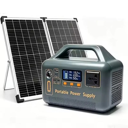 500W 220V Portable Power Station 500Wh 461Wh Solar Generator Emergency Power Bank Power Supply for Home Outdoor Camping Stall