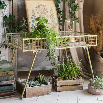 Metal Plant Stand Shelf Indoor Outdoor Flower Pot Holder Rack Floor Display Stand for Living Room Balcony Garden Decor