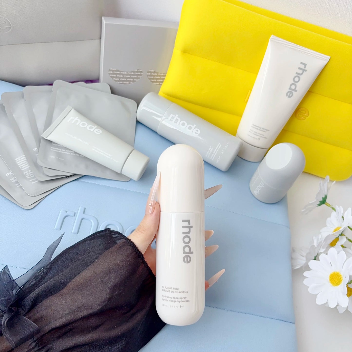 Glazing Mist Moisturizing Face Spray Milk Essence Hydrate Facial Cleanser Cream Blush Lip Gloss Make Up Bag Skincare With Box