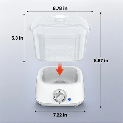 Portable Hot Towel Warmer Rapid Heating Towel Steamer for Holding 12 Mini Wet Towels Small Towel Heater for Bathroom Spa,Salon