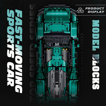 1:8 Scale Model Supercar Vehicle Building Blocks Technical Bricks Car High-tech Set Desk Decoration Assembly Kids Toy for Gift