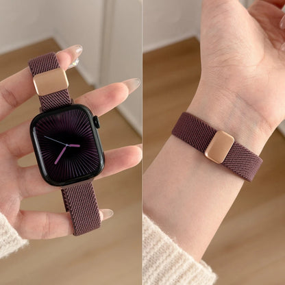 Magnetic Elastic Nylon Strap for Apple Watch Band Women 11/10/9/8/7/6/5 38mm 40mm 41mm 42mm 44mm 45mm 46mm