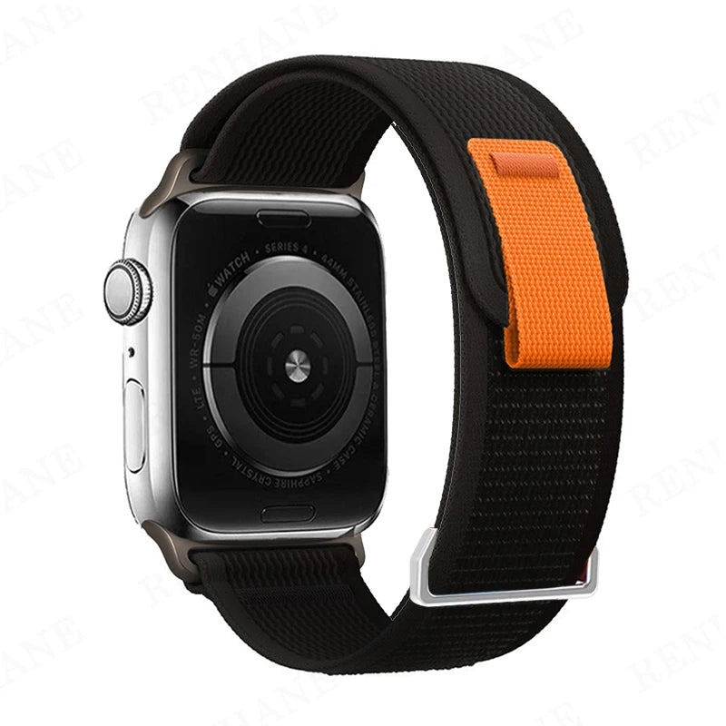 Nylon Trail Loop Strap for Apple Watch Bands 49mm 45 44 42 46 41 40 38mm Bracelet for iWatch Series 11 10 9 8 7 6 5 SE Ultra 3 2