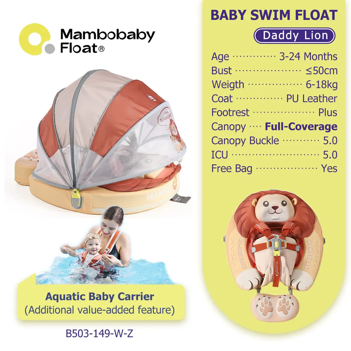 Mambobaby Baby Pool Float Vip 5 Dropshipping Blackproof Pool Mat For Infant Non-Inflatable Natation Buoy With Parasol Beach Toys