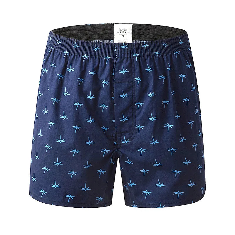 Men's Boxer Shorts Pineapple Lemon Print Panties Cotton Breathable Comfortable Underwear for Men Home Wear Sleepwear Underpants