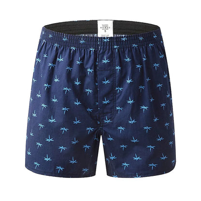 Men's Boxer Shorts Pineapple Lemon Print Panties Cotton Breathable Comfortable Underwear for Men Home Wear Sleepwear Underpants