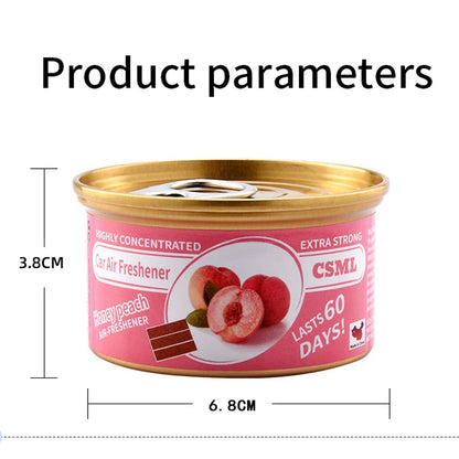Car Air Fresheners: Lemon Scent | Organic Cans | Odor Eliminator Essential | Long-Lasting | Strong Fragrance | For Home Closet