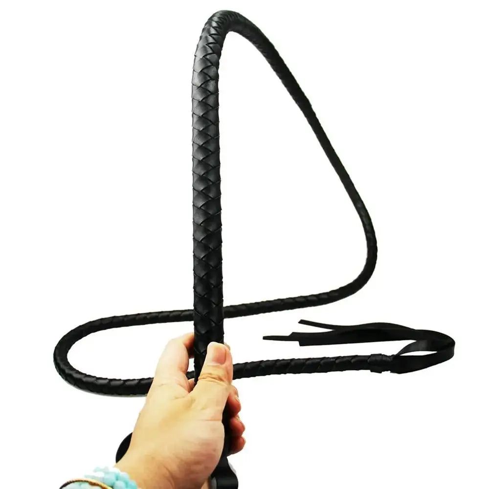 1Pcs Paddles Horse Whip With Handle Leather Equestrian Training Pointer 1.8m Portable Racing Riding Crop for Horse Training