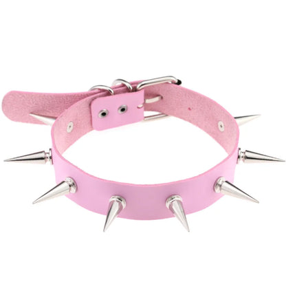 1pc Harajuku Gothic Spike Rivet Star Necklaces Collares Hip Hop Rock