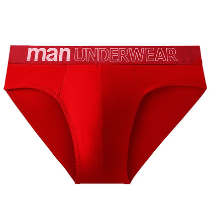 1pcs Men's Sexy Briefs Student Fashion Underwear Men's Panties Breathable Elastic Large Size Male Underpants Letter waist print