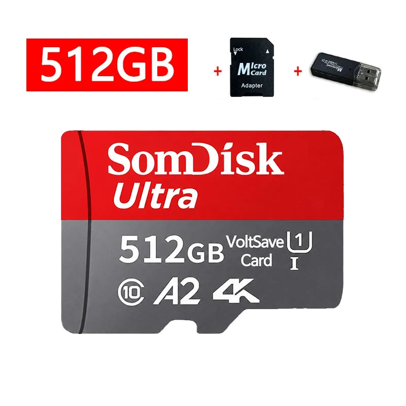 128GB Micro TF/ SD Card Class 10 High Speed Memory Cards Stable Performance SD Memory Card for Phones/Digital Camera/MP3 Player