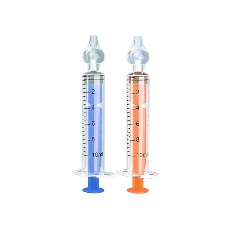 10ML/20ML Baby Nose Cleaner Needle Tube Nasal Aspirator Reusable Baby Rhinitis Nasal Washer Syringe Nasal Irrigator for Children