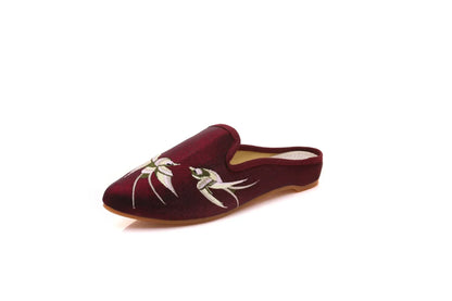 Embroidered Wedge Slippers | Vintage Boho-Style Sandals | Women's Casual Streetwear Footwear
