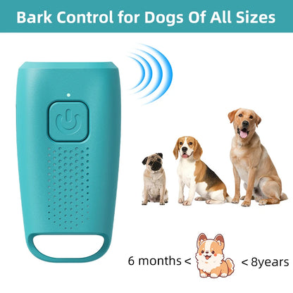 Portable, Rechargeable Dog Training Anti-Barking Device with LED Light (Non-Shock Warning Device)