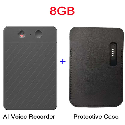 AI Voice Recorder Transcribe & Summarization with ChatGPT Audio Recorder AI Notetaking Device for Lecture Meeting Call Interview