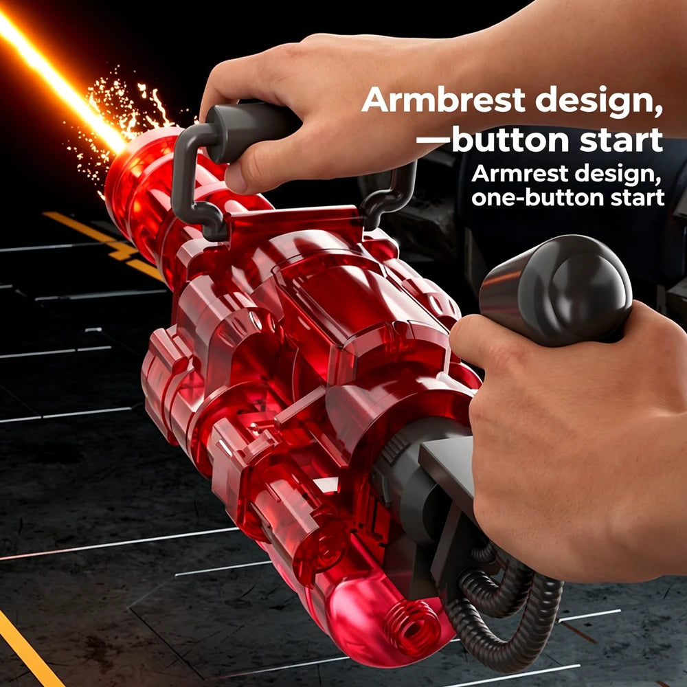 Children Simulated Firing Electric Water Gun Toy Gatling Automatic Continuous Shooting Water Pistol Summer Outdoor Toys for Kids