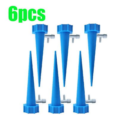 6-24pcs Auto Adjustable Drip Spike Water Bottle Irrigation System Self Dripper Automatic Device Indoor Plant Flower Greenhouse