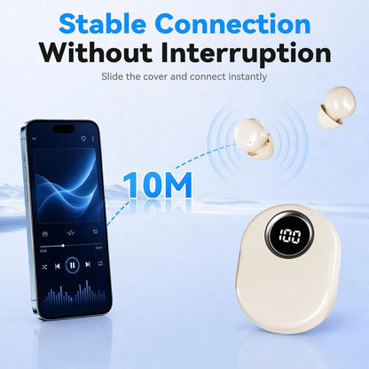 INSONIXN SK55 Mini Invisible Wireless Bluetooth Earbuds For Small Ears Sleep Music School Supply