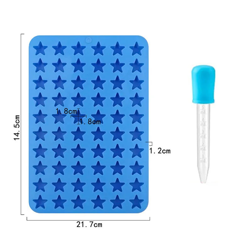 Star Candy Silicone Molds For Gummy Chocolate Keto Snack Ice Cube Tray Caramels Cake Cupcake Topper Dog Pet Treats Wax Melts