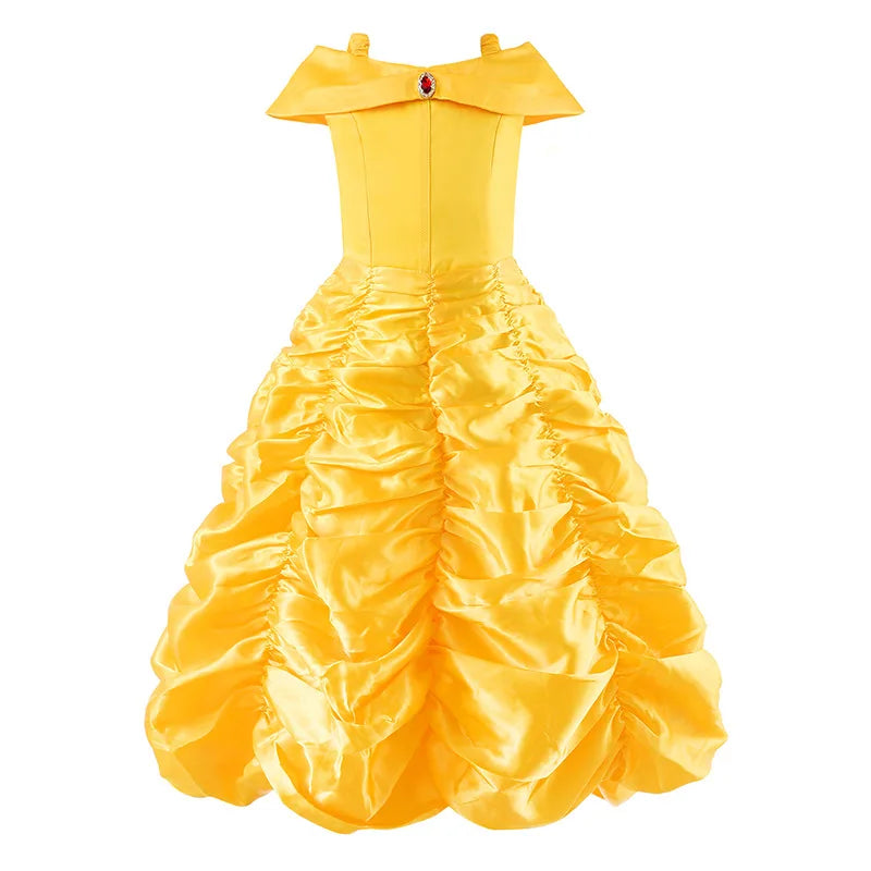 Elsa Anna Kid Princess Girls Dress Rapunzal  Kids Cosplay Halloween Vestidos Children Costume Birthday Party Dress
