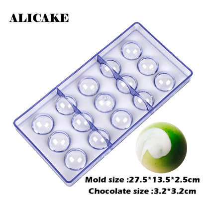 Polycarbonate Chocolate Mould Professional Molds for Candy Bonbons Bar Acrylic Mold Confectionery Baking Pastry Bakery Utensils