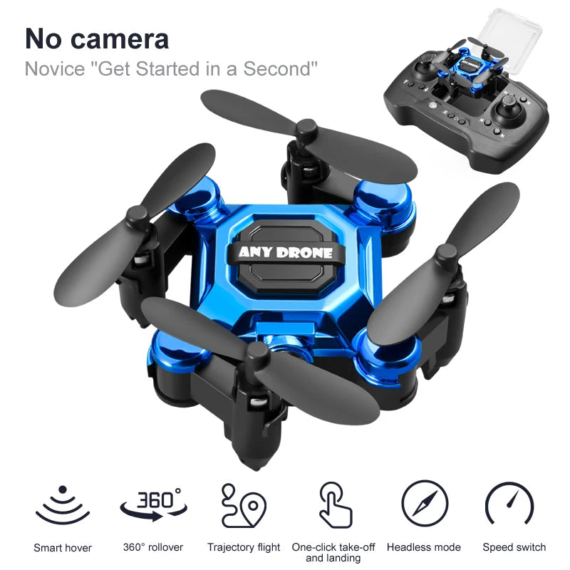 Foldable Mini Drone with Camera RC Quadcopter Altitude Hold Small Durable UAV Toy for Beginners Portable Remote Control Aircraft