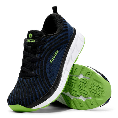 Men’s FlowCore Wide-Fit Walking Shoes | Breathable Lightweight Mesh | Daily Walks, Travel & Casual Wear