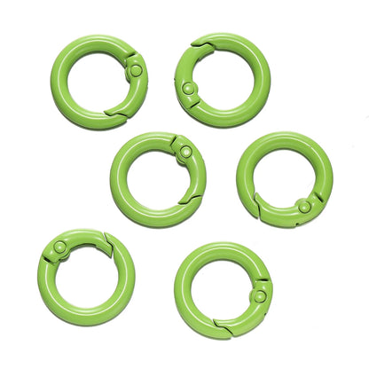 Colorful O-Ring Spring Clasp Clips — Zinc Alloy Carabiner Connectors