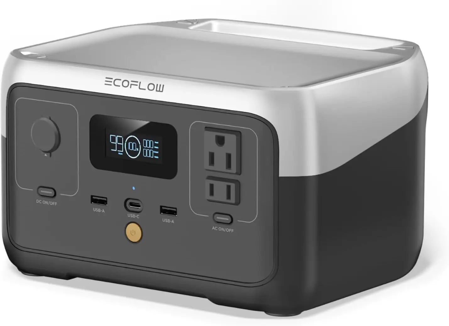 Portable Power Station RIVER 2, 256Wh 300W 1 Hr Fast Charging, LFP Battery,Up to 600W Solar Generator for Outdoor Camping/RVs