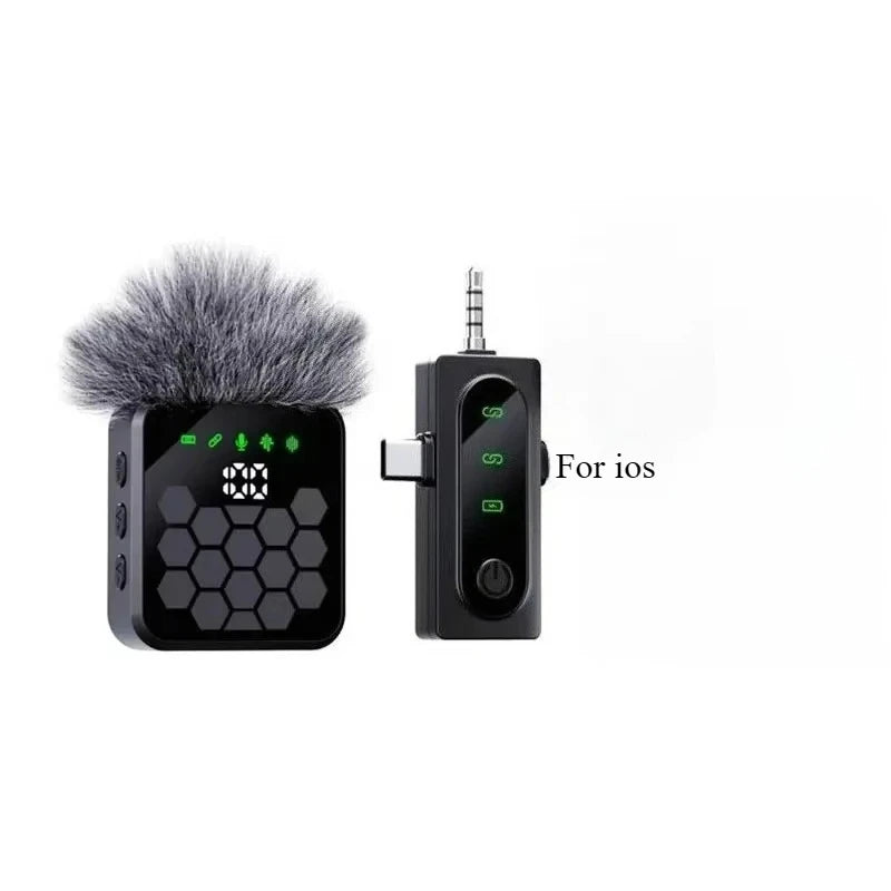 Wireless Lavalier Microphone for Camera,iPhone,Android,Video Recording  Microphone Reverb Sound Podcast Noise Reduction Clip Mic
