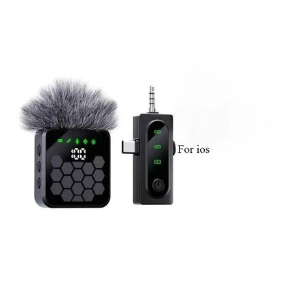 Wireless Lavalier Microphone for Camera,iPhone,Android,Video Recording  Microphone Reverb Sound Podcast Noise Reduction Clip Mic