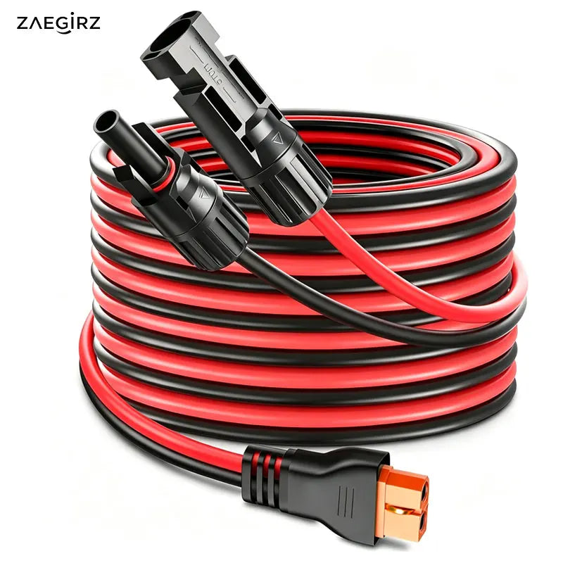 6m 3m 2m Solar to XT60i-F Connector Cable for EcoFlow River Delta ALLPOWERS R600 Bluetti Elite Anker SOLIX Etc. Solar Generator.