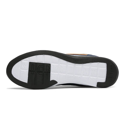 Men’s Leather Walking Shoes | Breathable Lightweight Lace-Up | Daily Wear, Travel & Outdoor Comfort