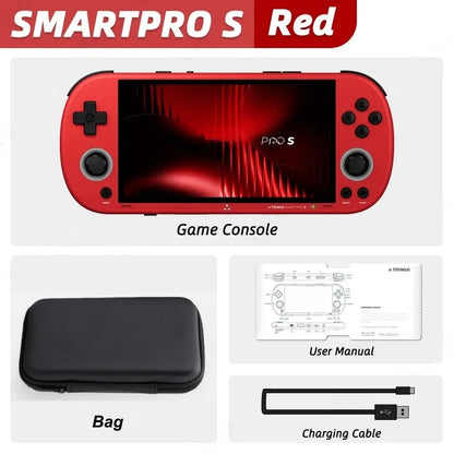 Trimui Smart Pro S Handheld Game Console 4.96'' IPS Screen Linux System Joystick RGB Lighting Retro Video Game Smartpros Gifts