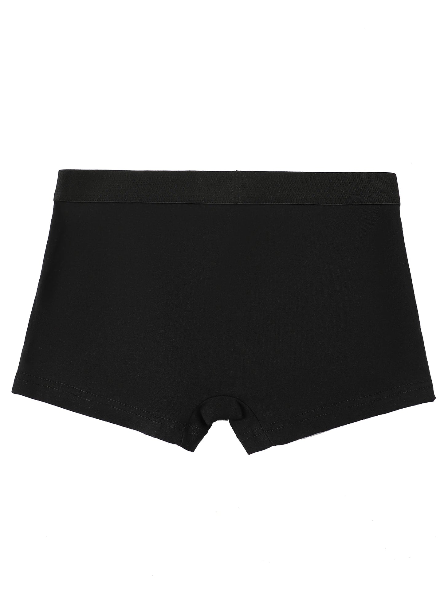7 pieces mixed boys' underwear 8-14 years old solid color breathable soft stretch 95% cotton boy's boxer briefs