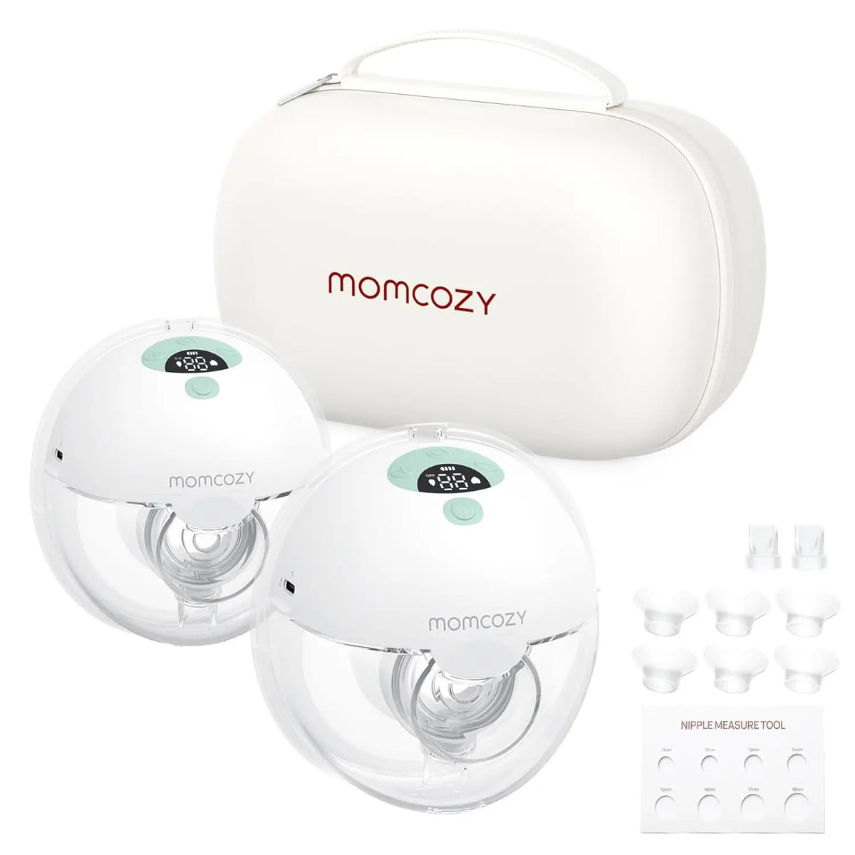 Momcozy Breast Pump Hands Free M5, Wearable Breast Pump of Baby Mouth Double-Sealed Flange with 3 Modes & 9 Levels, Electric