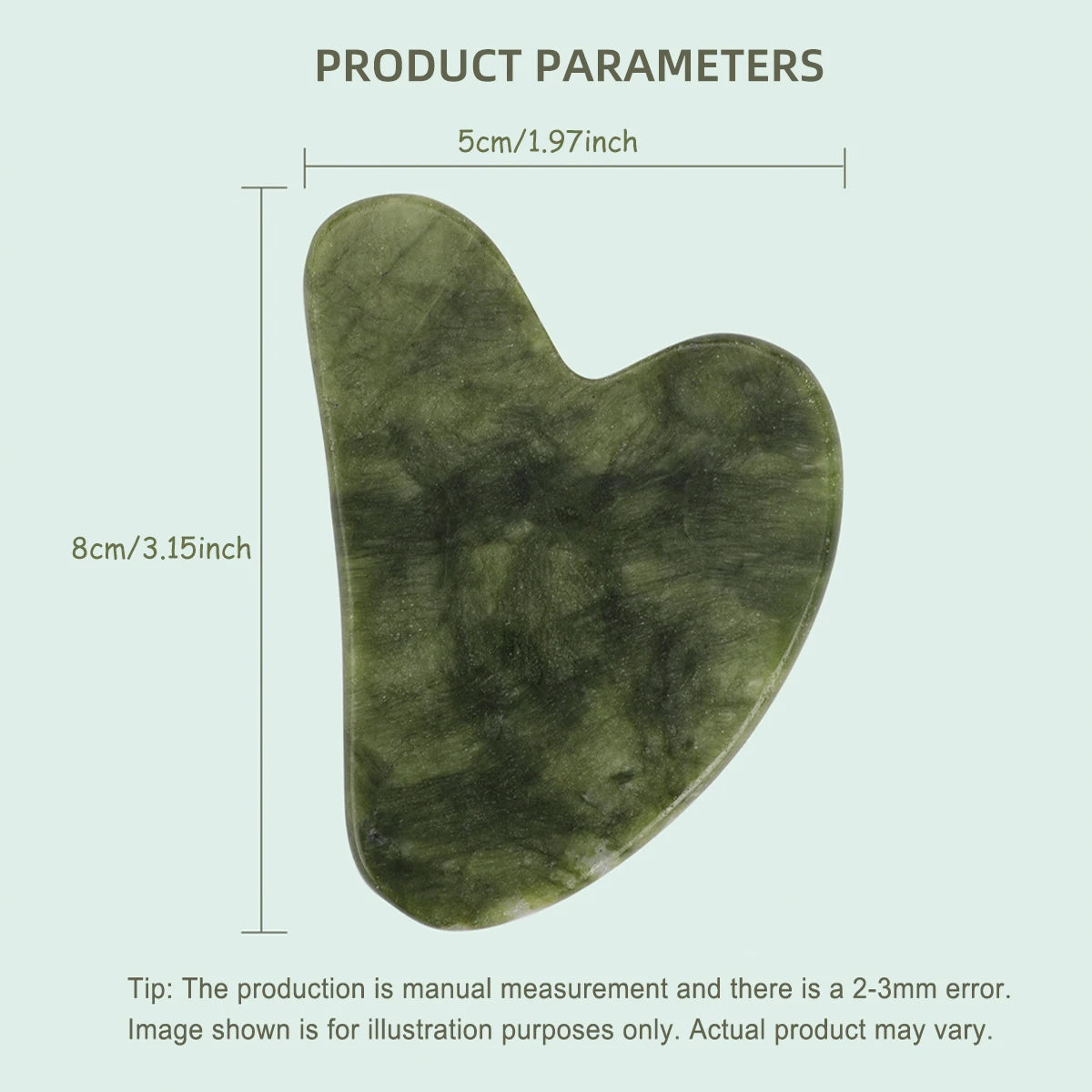 Guasha Massage Natural Stone Jade Scraper Facial Gua Sha SPA  Neck Massager for Face Lifting Wrinkle Remover Beauty Healty Tool