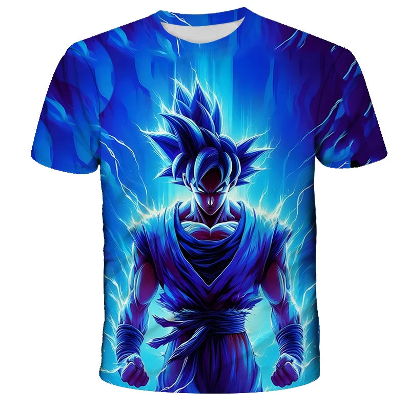 Anime Dragon Ball Son Goku 3D Print Kids T Shirt Summer Fashion Casual