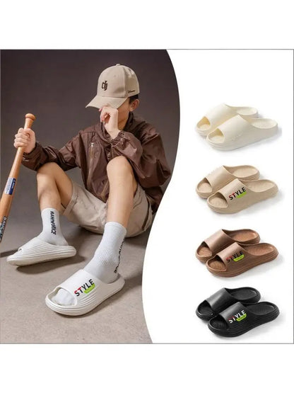 Summer Women's Slipper Outdoor Wear Soft Sole Sliders Bathroom Anti-slip Casual Slippers Indoor Thick Bottom Household Shoe