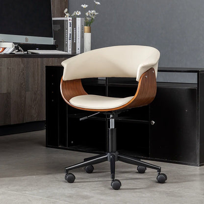 Light Luxury Gaming Chairs Office Furniture Solid Wood Computer Chairs Leather Multi-function Swivel Chair Lifting Office Chairs