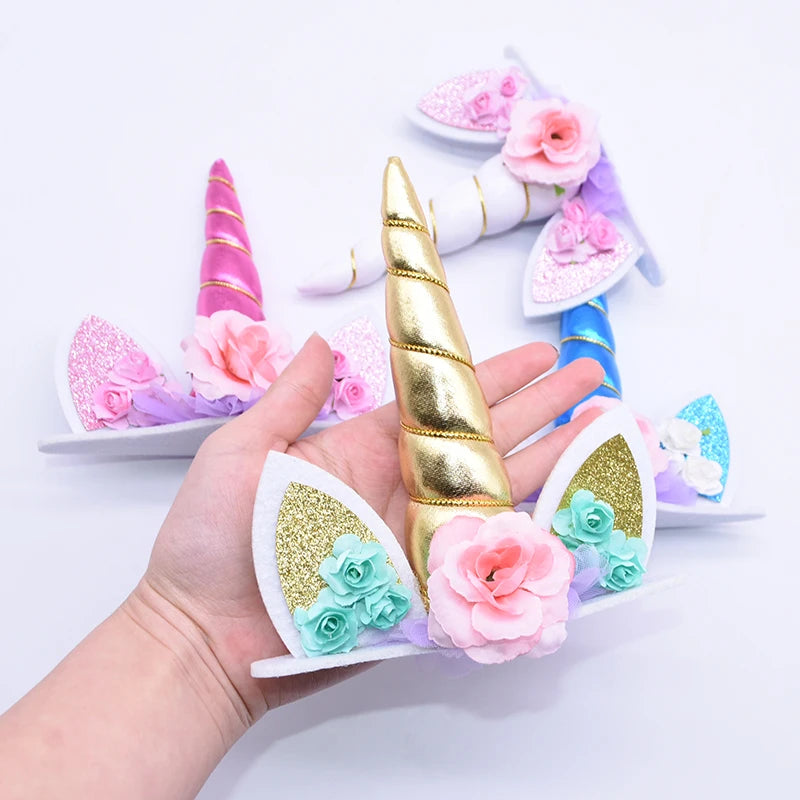 Unicorn Cake Topper Unicorn Birthday Party Supplies Cake Topper Decorations for Girls First Birthday Cake Topper